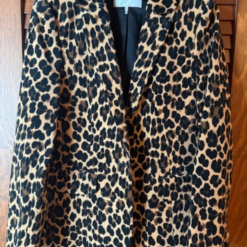 Animal Print Velvet Jacket